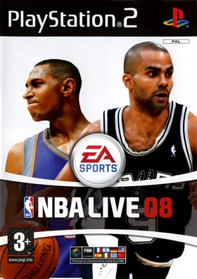 NBA Live 08 box cover front